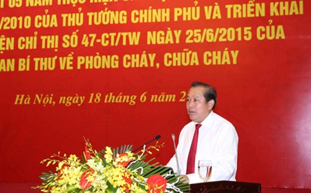 Hội nghị toàn quốc về phòng cháy, chữa cháy