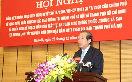 Hà Nội tổng kết 8 năm thực hiện Nghị quyết về giảm ùn tắc giao thông
