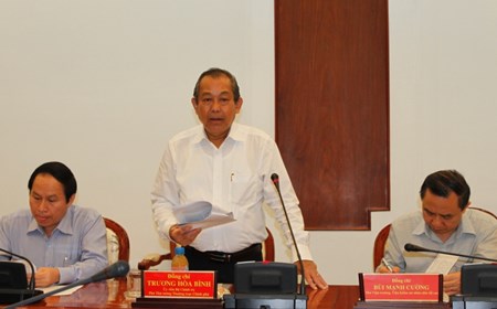 Phó Thủ tướng Trương Hòa Bình làm việc với TPHCM về cải cách tư pháp