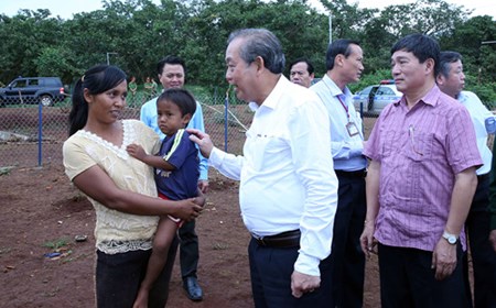 Phó Thủ tướng Thường trực khảo sát di dân tự do tại Bình Phước