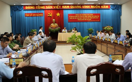 Phó Thủ tướng Thường trực làm việc với Tỉnh ủy An Giang