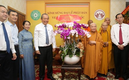 Phó Thủ tướng Trương Hòa Bình chúc mừng lễ Phật đản