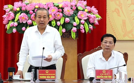 Phó Thủ tướng Thường trực Chính phủ làm việc tại Quảng Ninh