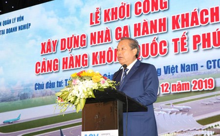 Phó Thủ tướng Thường trực dự khởi công mở rộng sân bay quốc tế Phú Bài