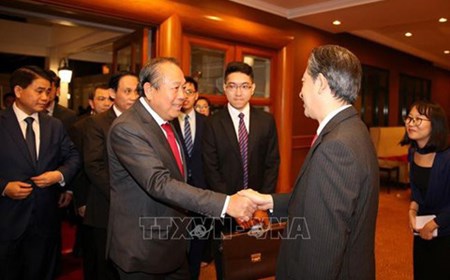 Phó Thủ tướng Thường trực dự chiêu đãi 70 năm quan hệ ngoại giao Việt-Trung