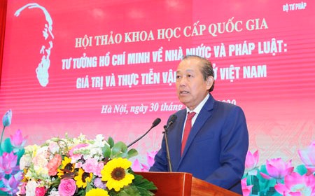 Tiếp tục vận dụng tư tưởng của Chủ tịch Hồ Chí Minh về Nhà nước và pháp luật