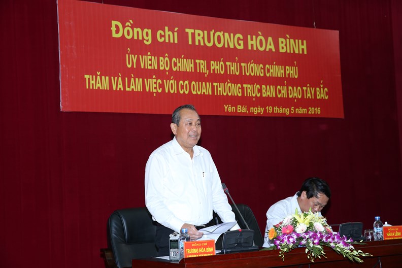 Phó Thủ tướng Trương Hòa Bình làm việc với Ban Chỉ đạo Tây Bắc - ảnh 1