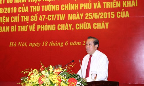 Hội nghị toàn quốc về phòng cháy, chữa cháy - ảnh 1