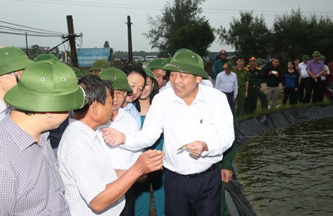 Phó Thủ tướng Thường trực kiểm tra công tác bồi thường thiệt hại tại Hà Tĩnh - ảnh 1