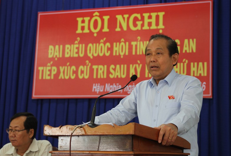 Phó Thủ tướng Thường trực tiếp xúc cử tri Long An - ảnh 1