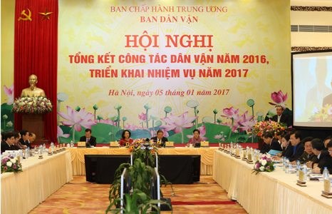 Ban Dân vận Trung ương triển khai nhiệm vụ năm 2017 - ảnh 2