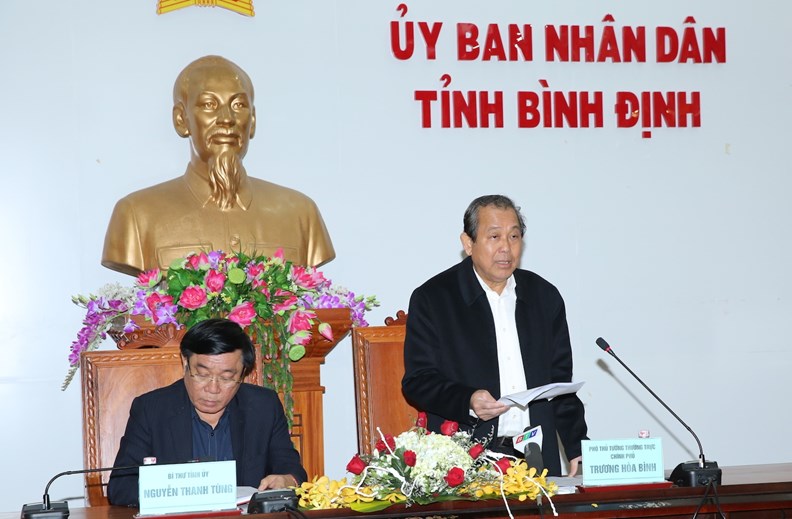 Phó Thủ tướng Thường trực thăm và làm việc tại tỉnh Bình Định - ảnh 1