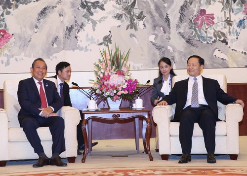 Phó Thủ tướng Trương Hòa Bình tiếp Bí thư Khu ủy Quảng Tây - ảnh 1