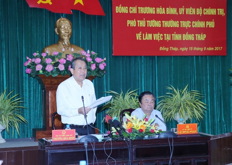Phó Thủ tướng Thường trực Chính phủ làm việc tại Đồng Tháp - ảnh 1