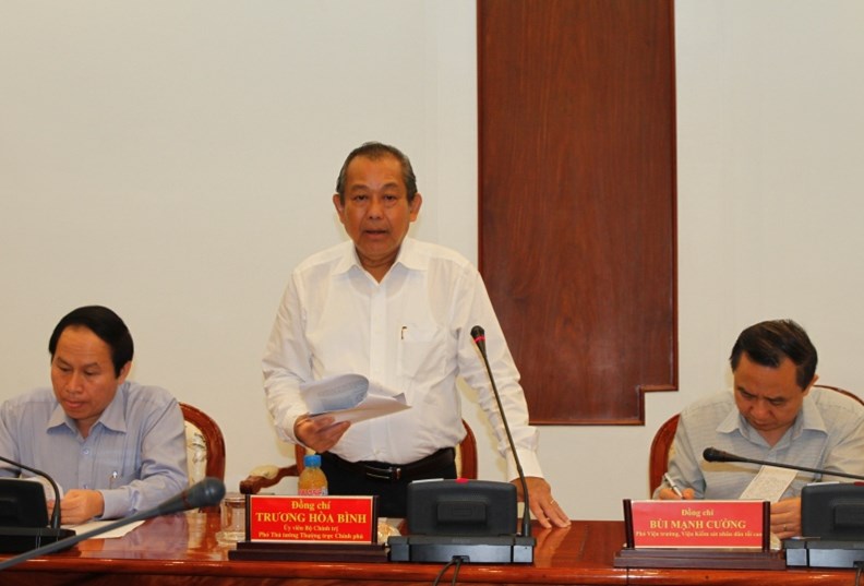 Phó Thủ tướng Trương Hòa Bình làm việc với TPHCM về cải cách tư pháp - ảnh 1