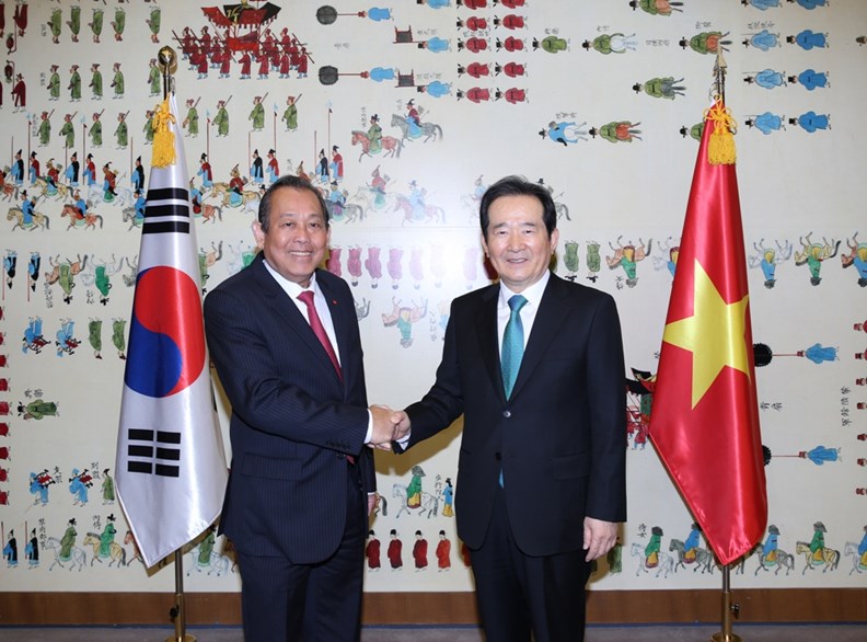 Phó Thủ tướng Thường trực Chính phủ hội kiến Chủ tịch Quốc hội Hàn Quốc - ảnh 1