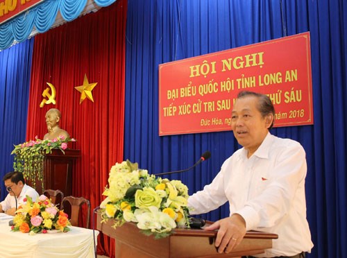 Phó Thủ tướng Thường trực tiếp xúc cử tri Đức Hòa, Long An - ảnh 1