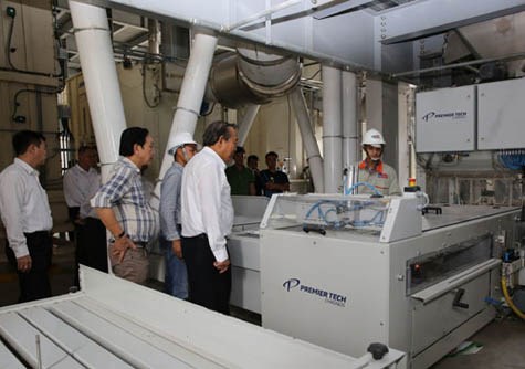 Phó Thủ tướng thăm dự án Nhà máy điện mặt trời tại huyện Đức Huệ - ảnh 2