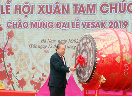 Phó Thủ tướng dự Lễ khai hội Chùa Tam Chúc - ảnh 1