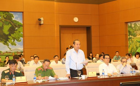 Đoàn giám sát Quốc hội làm việc với Chính phủ về phòng cháy, chữa cháy - ảnh 1