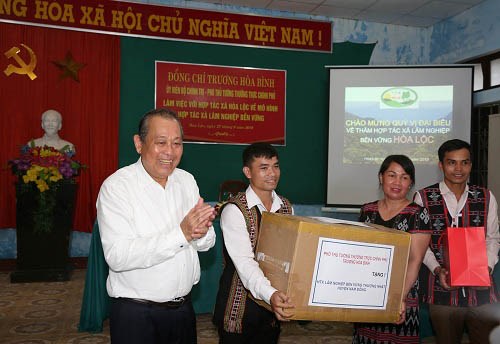 Phó Thủ tướng Thường trực thăm HTX Lâm nghiệp bền vững tại Thừa Thiên-Huế - ảnh 1