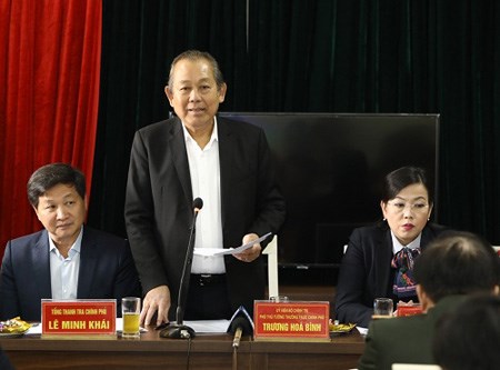 Phó Thủ tướng Thường trực thăm, chúc Tết cán bộ Ban Tiếp công dân Trung ương - ảnh 1