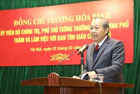 Phó Thủ tướng Thường trực làm việc với Ban Tôn giáo Chính phủ - ảnh 1