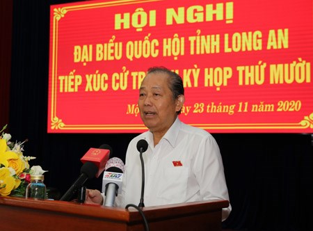 Phó Thủ tướng tiếp xúc cử tri huyện Mộc Hóa (Long An) - ảnh 1
