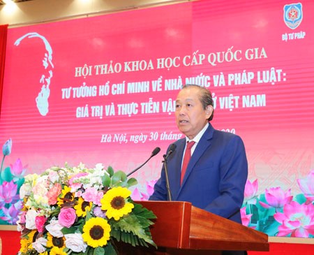 Tiếp tục vận dụng tư tưởng của Chủ tịch Hồ Chí Minh về Nhà nước và pháp luật - ảnh 1