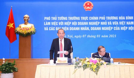 Phó Thủ tướng Thường trực làm việc với Hiệp hội doanh nghiệp nhỏ và vừa - ảnh 1