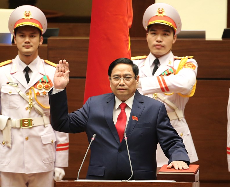 Thủ tướng Chính phủ Phạm Minh Chính tuyên thệ nhậm chức - ảnh 1